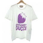 Gucci Strawberry Cotton T-Shirt White