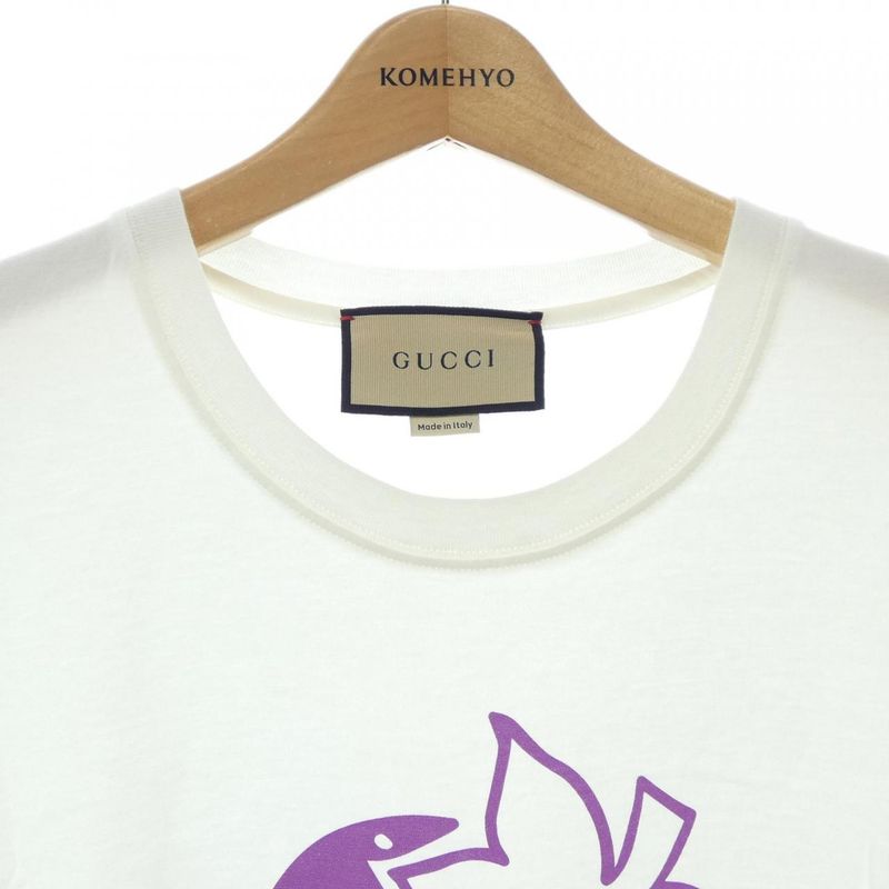Gucci Strawberry Cotton T-Shirt White