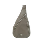 Prada Shoulder Bag Silver Bambu