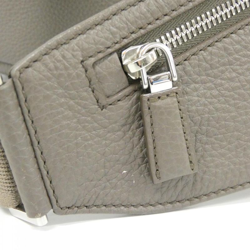 Prada Shoulder Bag Silver Bambu
