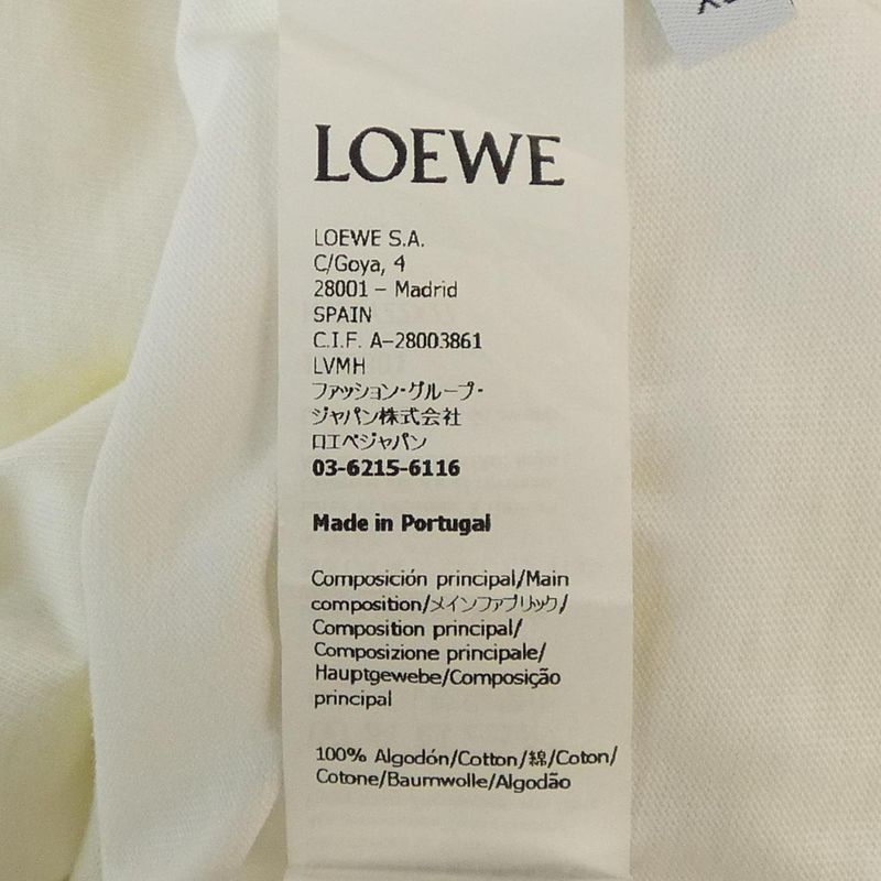 Loewe T-Shirt White XS Yellow
