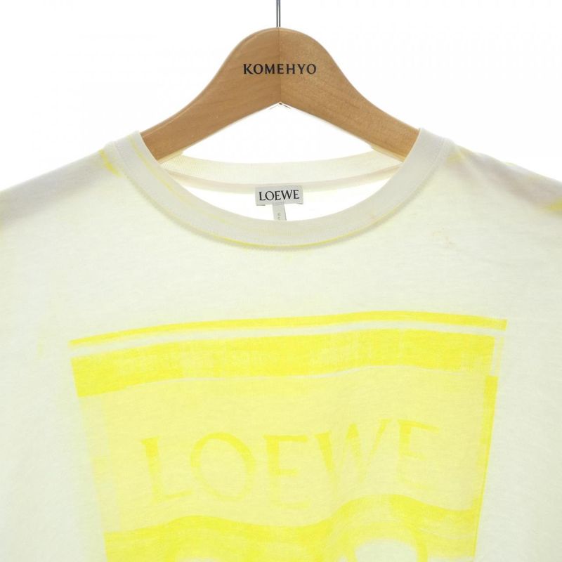 Loewe T-Shirt White XS Yellow