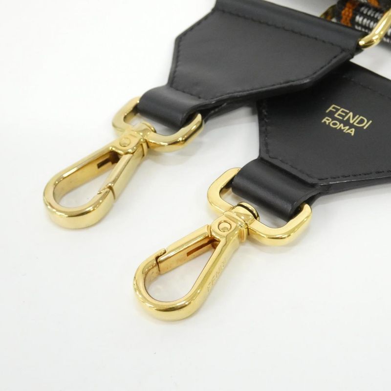 Fendi Strap Acwp Canvas Black Handbag