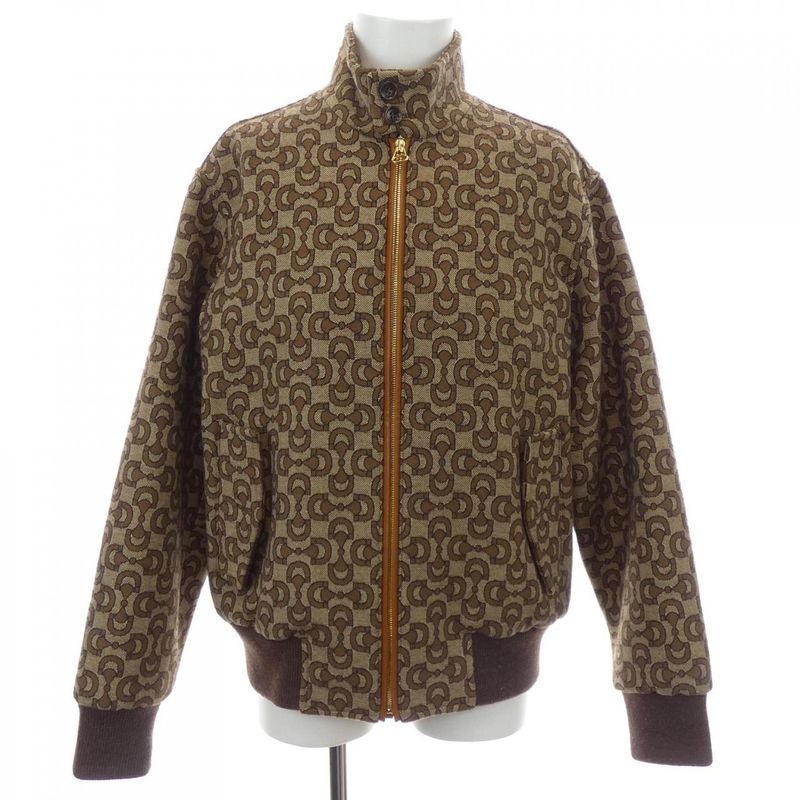 Gucci Horsebit Jaquard Wool Jacket 694157 Z8ay1 Blouson Jacket