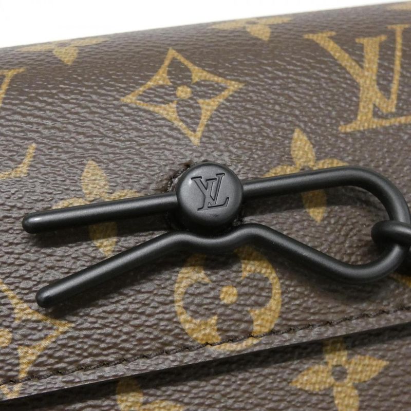 Louis Vuitton Monogram Macassar Steamer Wearable Wallet M83613 Shoulder Bag