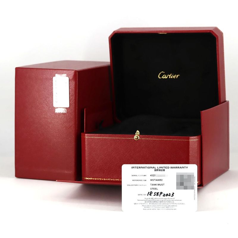 Cartier Tank Mast LM Wsta0052 SS Quartz