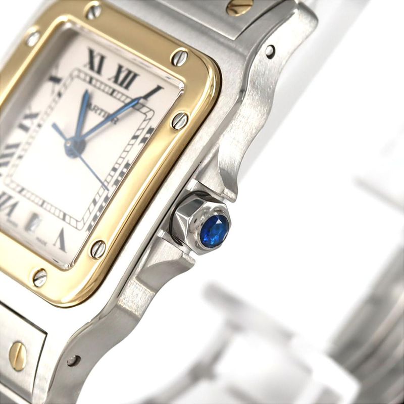 Cartier Santos Galbe LM Combi W20011c4 Ssxyg Quartz