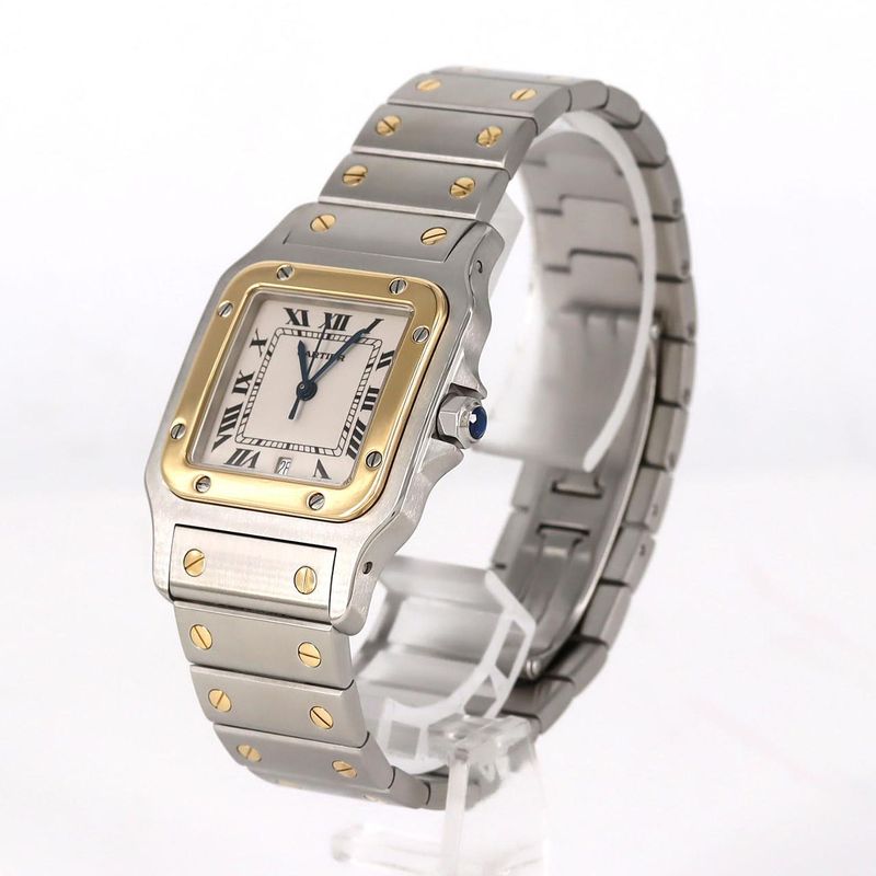 Cartier Santos Galbe LM Combi W20011c4 Ssxyg Quartz