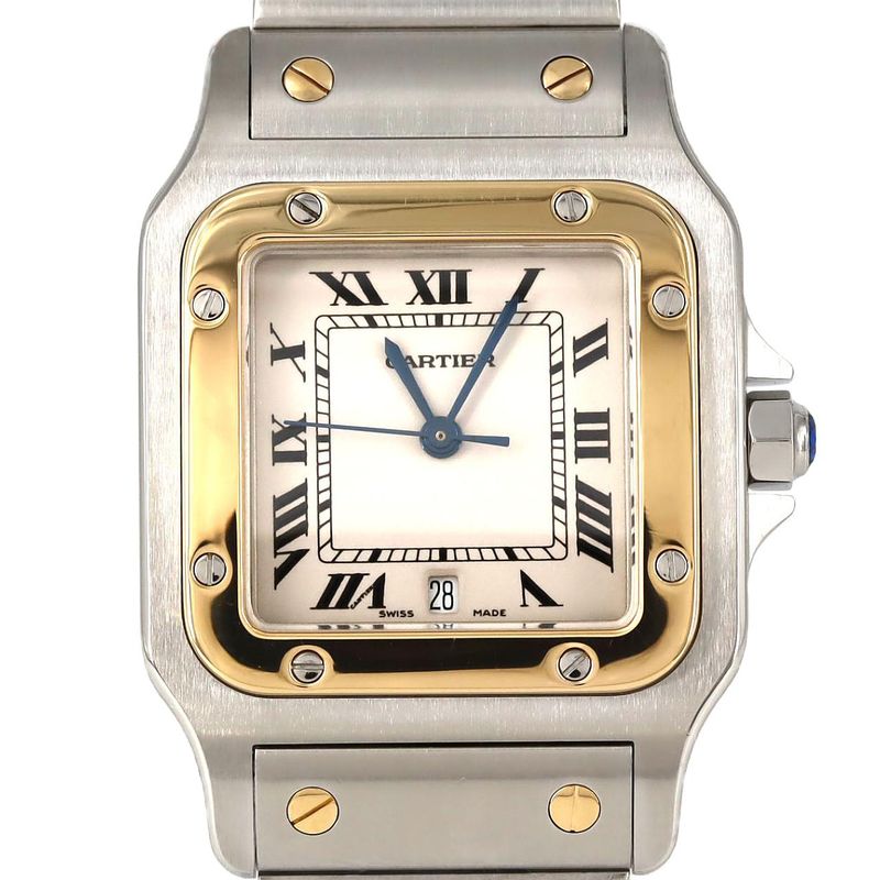Cartier Santos Galbe LM Combi W20011c4 Ssxyg Quartz