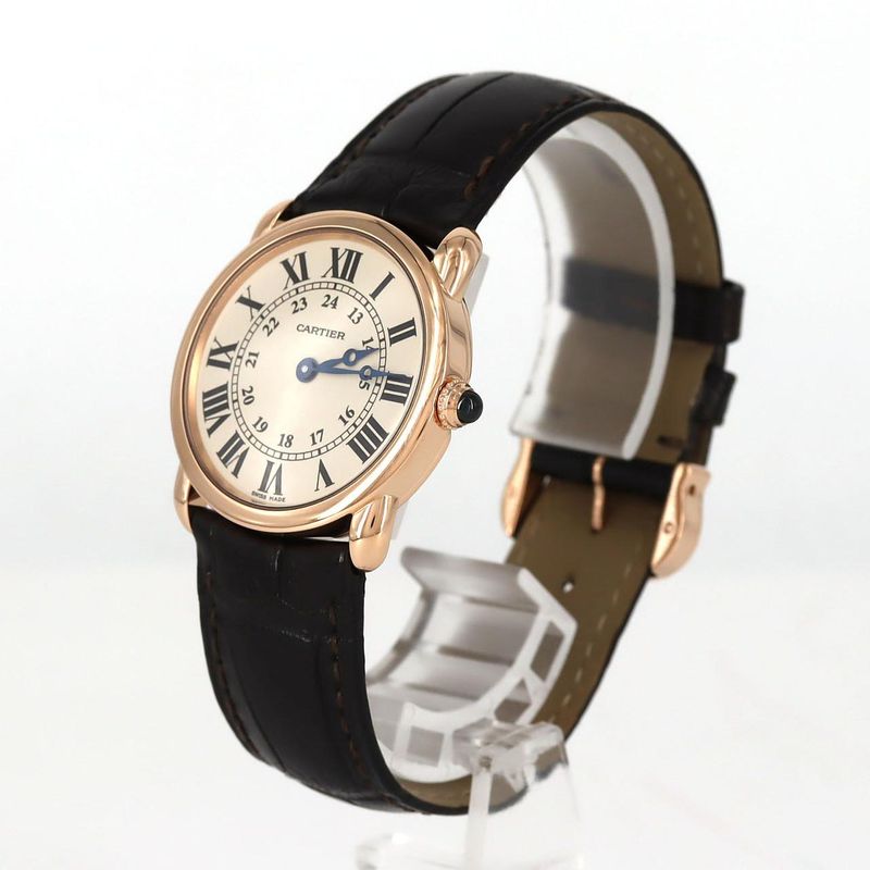 Cartier Ronde LC PG W6800151 Pg-rg Quartz