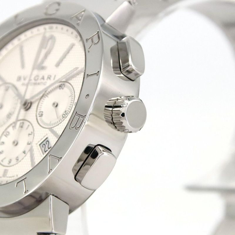 Bvlgari Chronograph Bb42ssch Bb42wssdch SS Automatic Winding