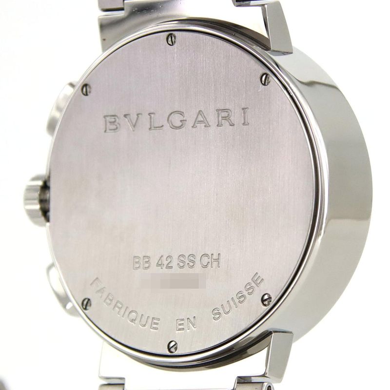 Bvlgari Chronograph Bb42ssch Bb42wssdch SS Automatic Winding