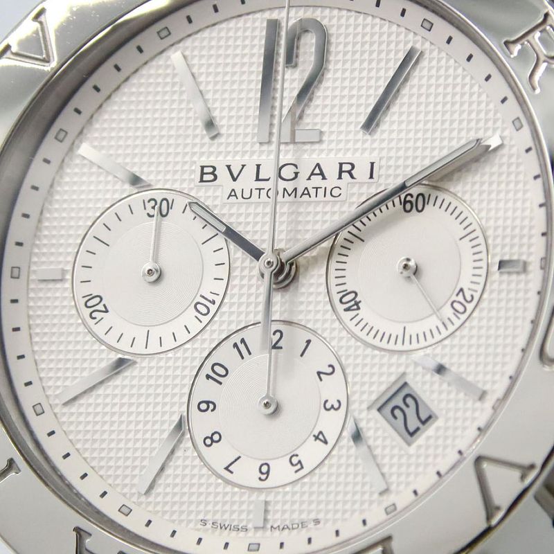 Bvlgari Chronograph Bb42ssch Bb42wssdch SS Automatic Winding