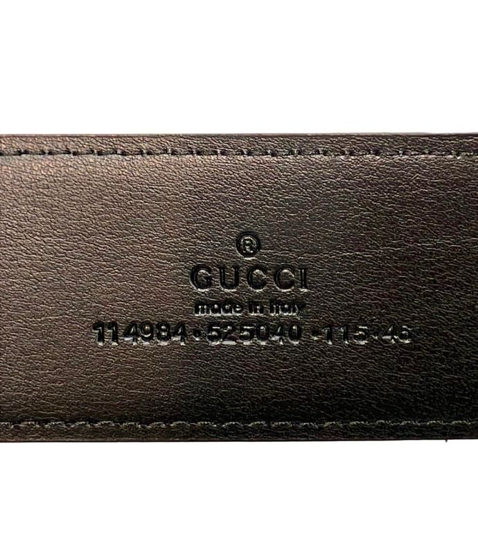Gucci Belt Guccissima Interlocking G 114984 525040 11546 Men's Gucci
