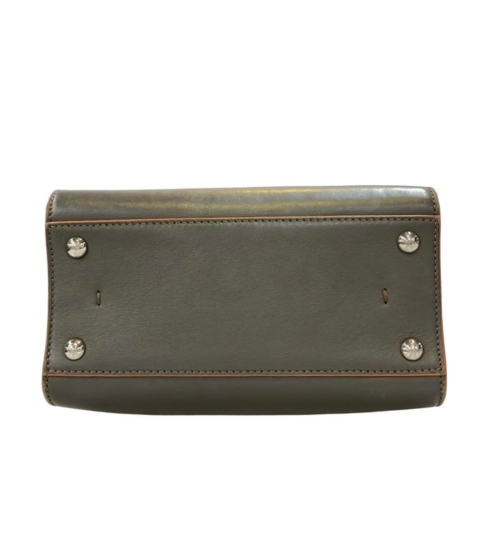 Fendi 2-Way Shoulder Bag Crossbody Petit Grey
