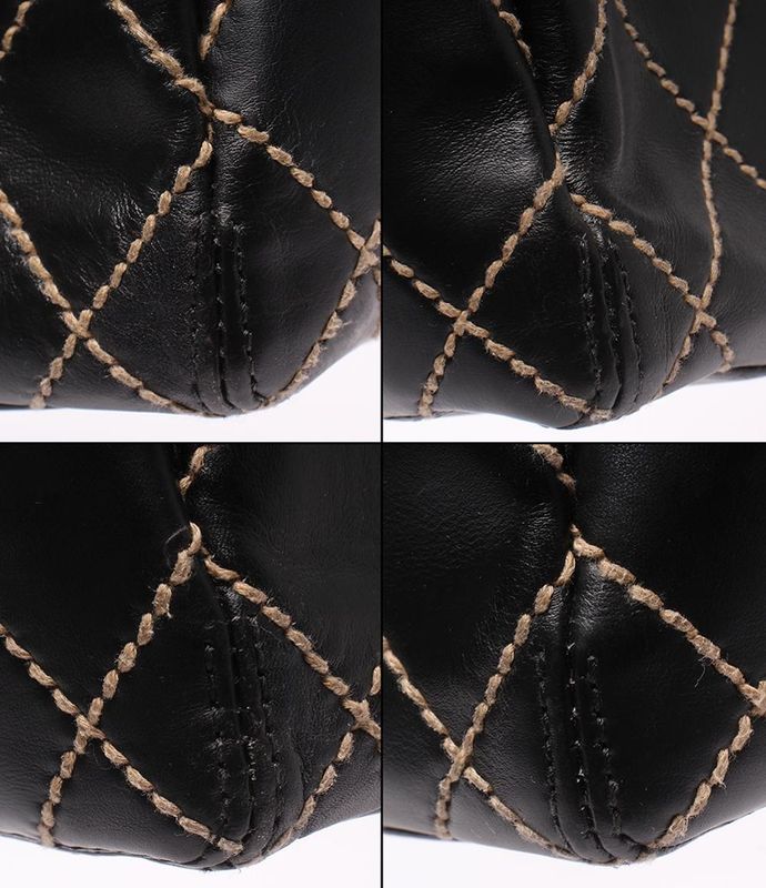 Chanel Handbag Wild Stitch Black