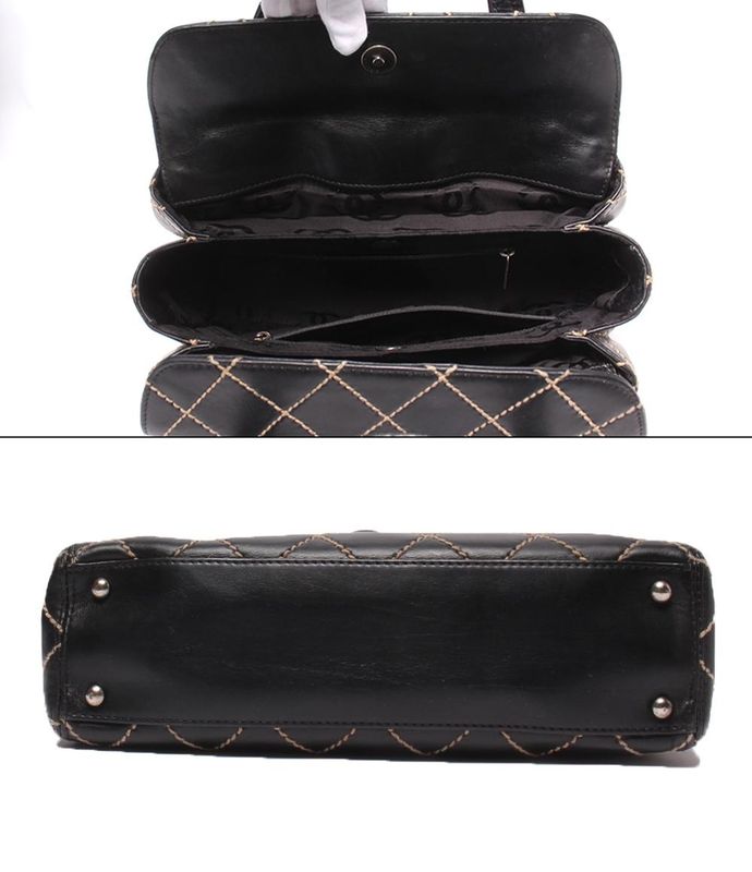 Chanel Handbag Wild Stitch Black