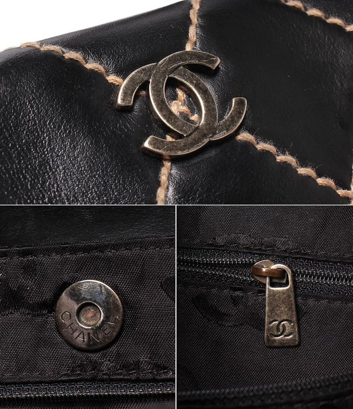 Chanel Handbag Wild Stitch Black