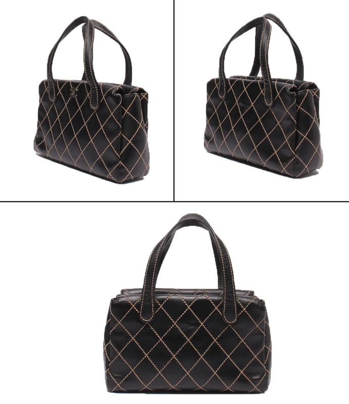 Chanel Handbag Wild Stitch Black