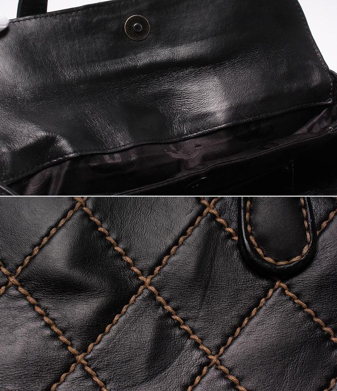 Chanel Handbag Wild Stitch Black