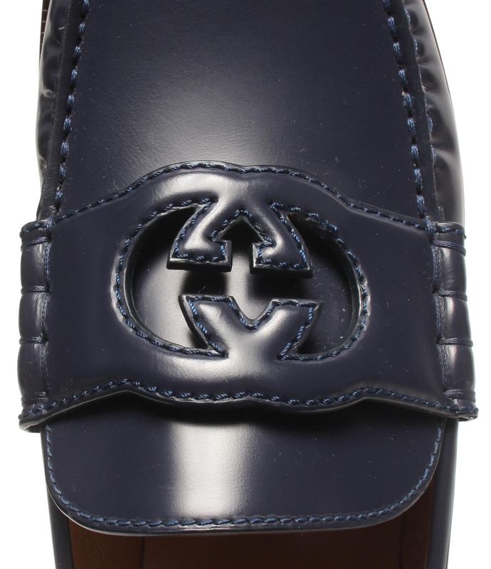 Gucci Loafers Interlocking 738470 Men's SIZE 6 1 2 (25.5cm (10.04in)) Gucci