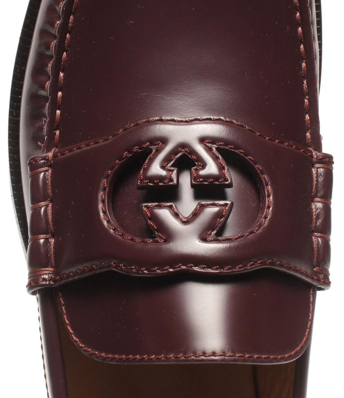 Gucci Loafers Interlocking 738470 Men's SIZE 8 1 2 (27.5cm (10.83in)) Gucci