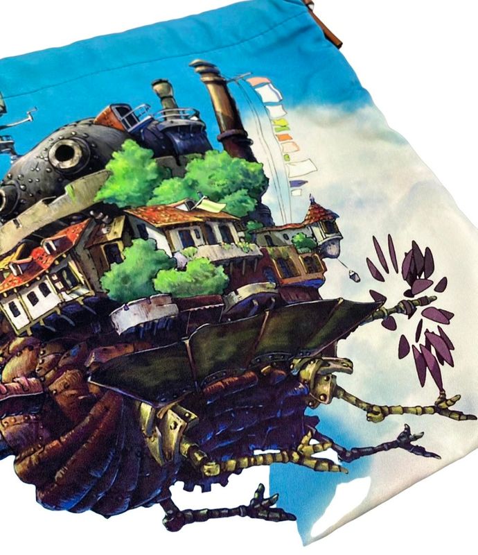Loewe Drawstring Pouch Studio Ghibli Howl's Moving Castle Blue