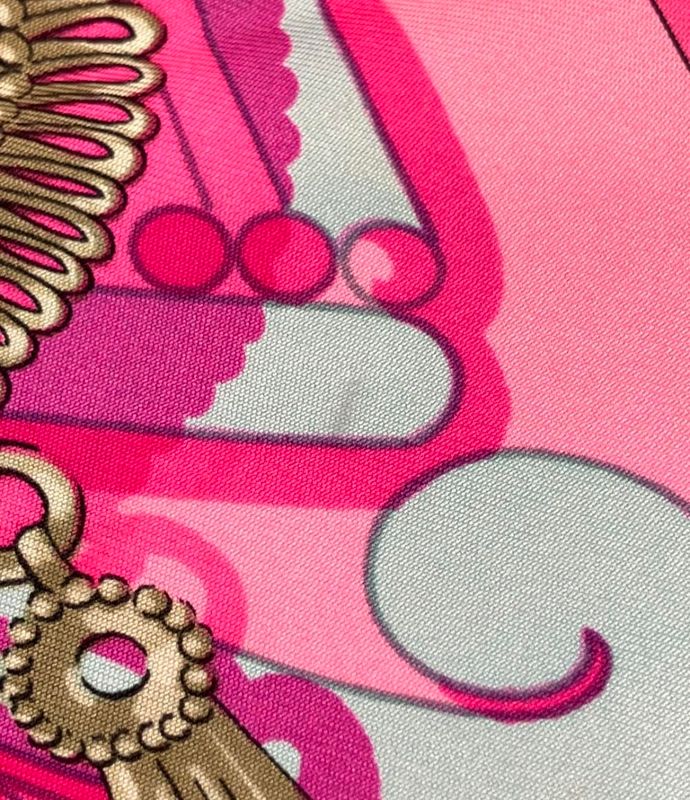 Hermes Scarf Silk Carre 90 Mexique Pink