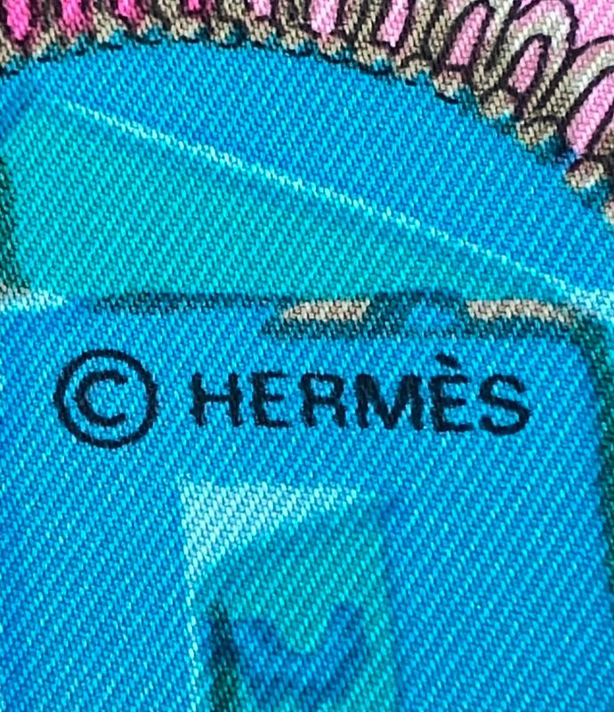Hermes Scarf Silk Carre 90 Mexique Pink