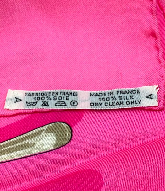 Hermes Scarf Silk Carre 90 Mexique Pink