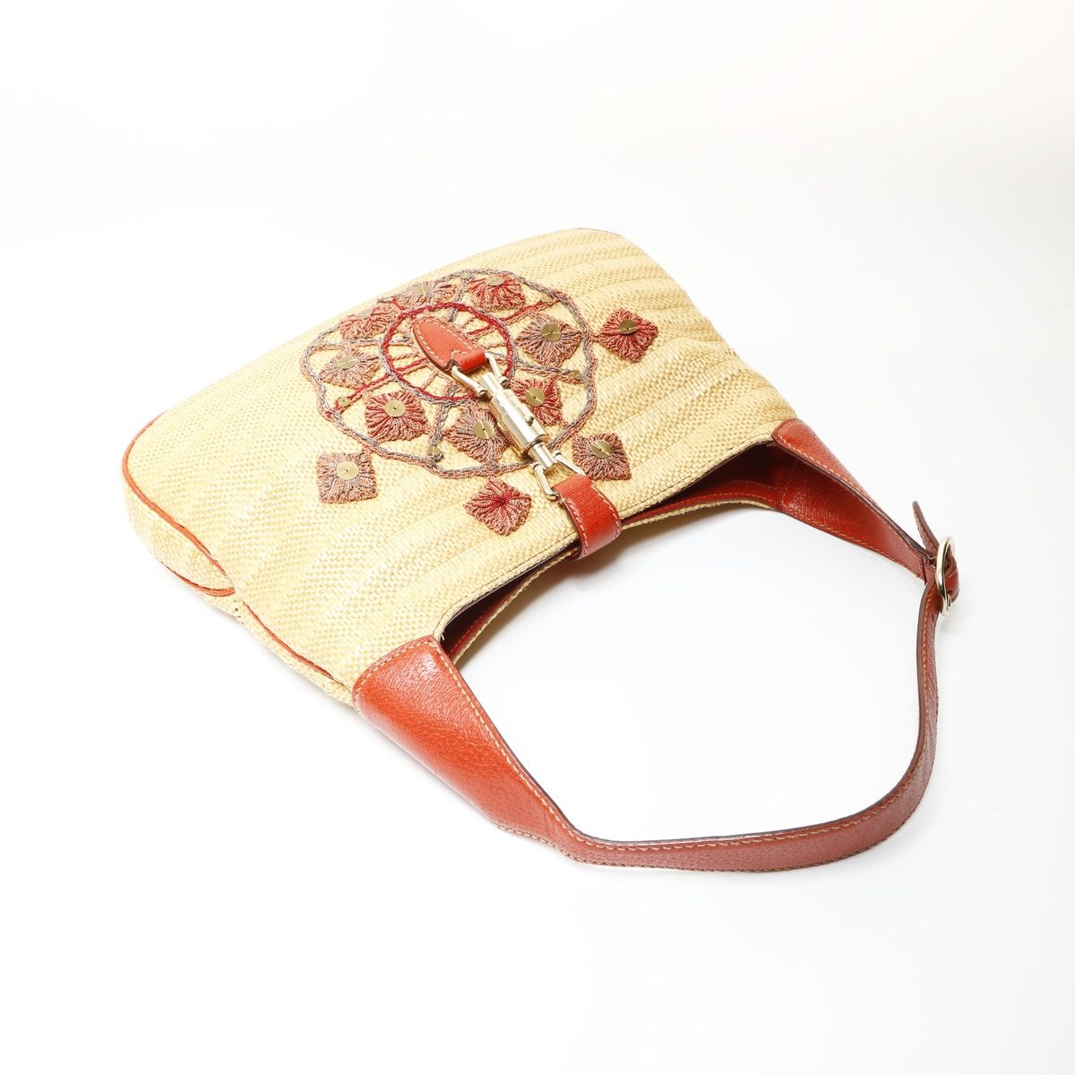 Gucci Shoulder Bag Jackie Straw Raffia — view 9