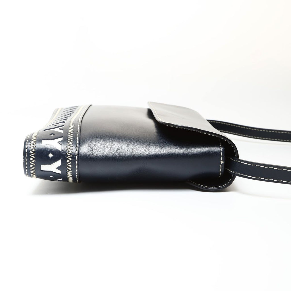 Saint Laurent Yves Shoulder Bag YSL Cut Logo Leather — view 4