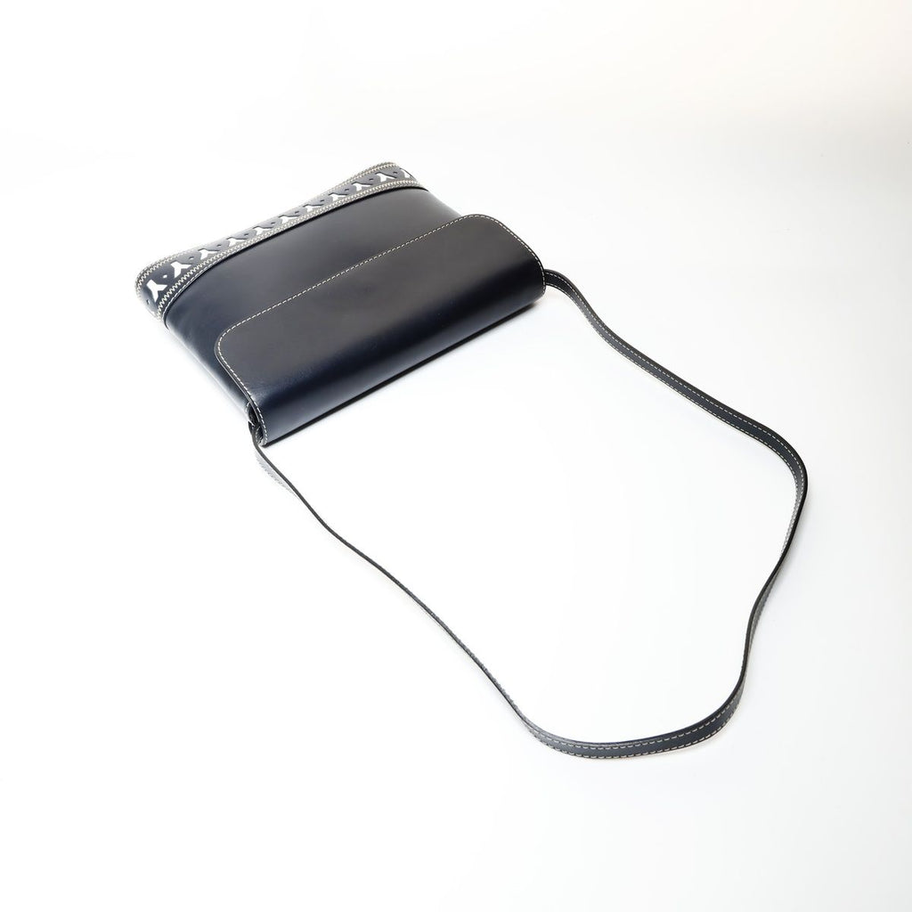 Saint Laurent Yves Shoulder Bag YSL Cut Logo Leather — view 8