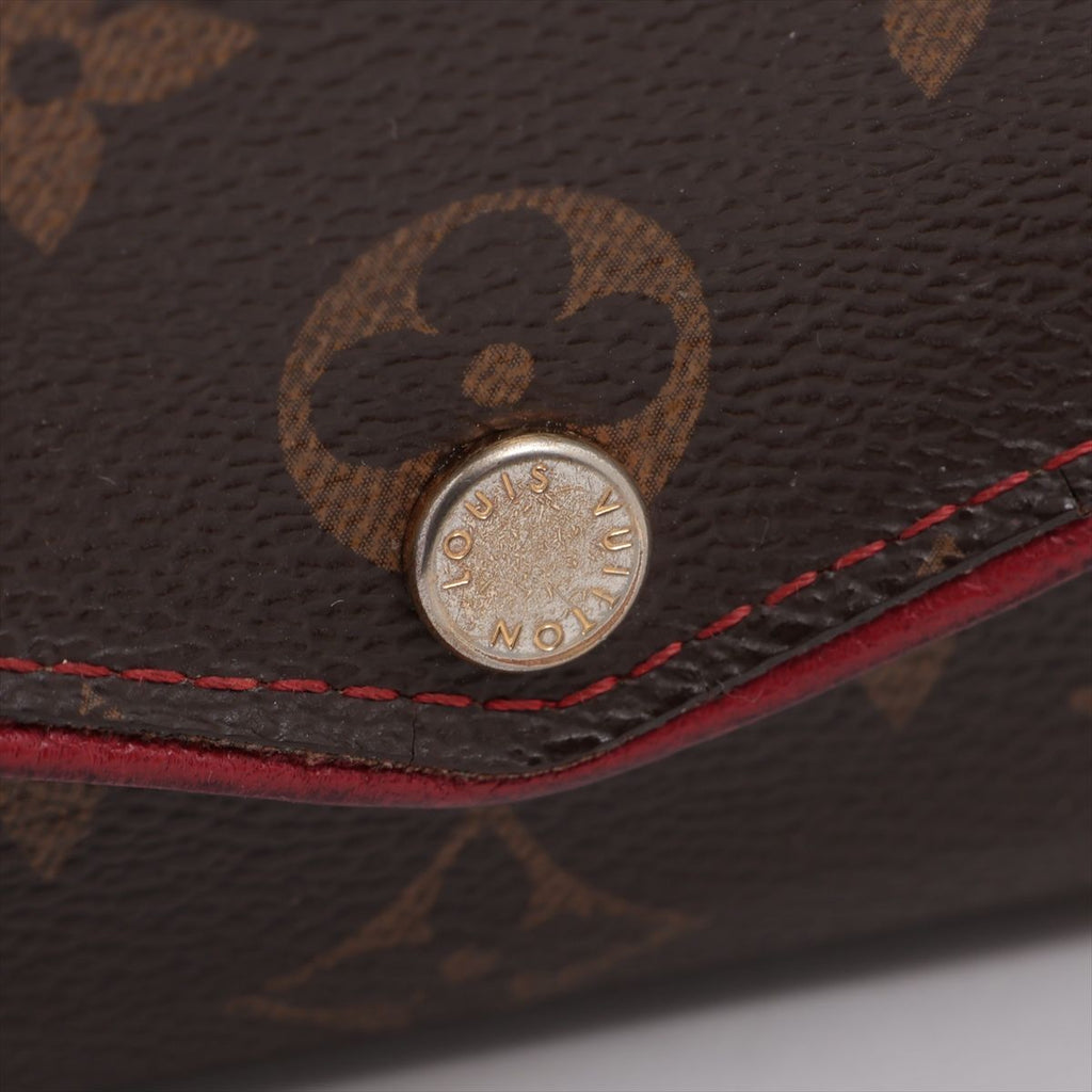 Louis Vuitton Monogram Portefeuille Sarah Retiro Wallet Brown Cerise — view 8