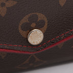 Louis Vuitton Monogram Portefeuille Sarah Retiro Wallet Brown Cerise — view 8