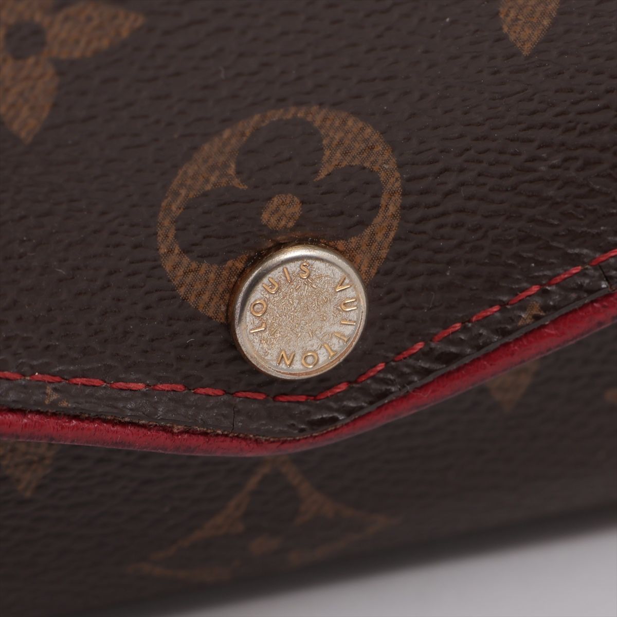 Louis Vuitton Monogram Portefeuille Sarah Retiro Wallet Brown Cerise — view 8