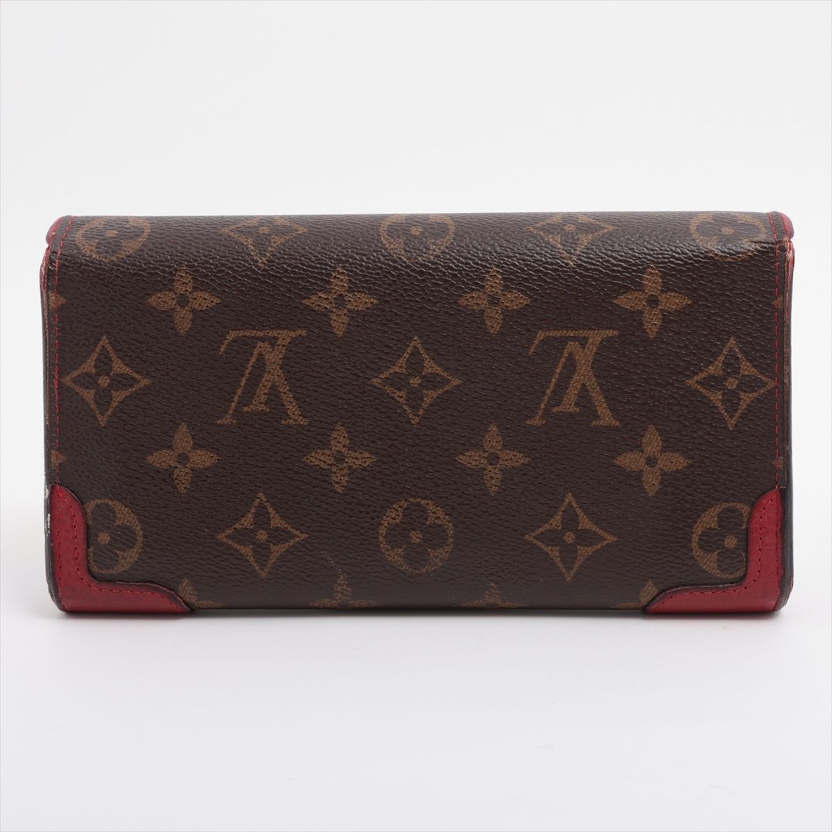 Louis Vuitton Monogram Portefeuille Sarah Retiro Wallet Brown Cerise — view 2