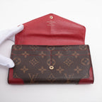 Louis Vuitton Monogram Portefeuille Sarah Retiro Wallet Brown Cerise — view 9