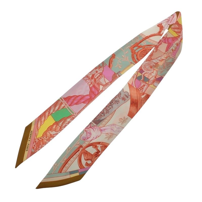 Hermes Cavalleria D Etriers Knight's Armor Scarf Silk Multi