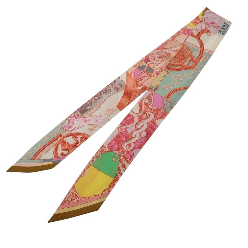 Hermes Cavalleria D Etriers Knight's Armor Scarf Silk Multi