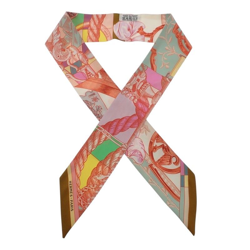 Hermes Cavalleria D Etriers Knight's Armor Scarf Silk Multi