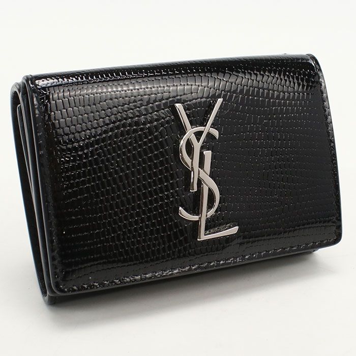 Saint Laurent Trifold Wallet Patent Leather