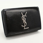 Saint Laurent Trifold Wallet Patent Leather