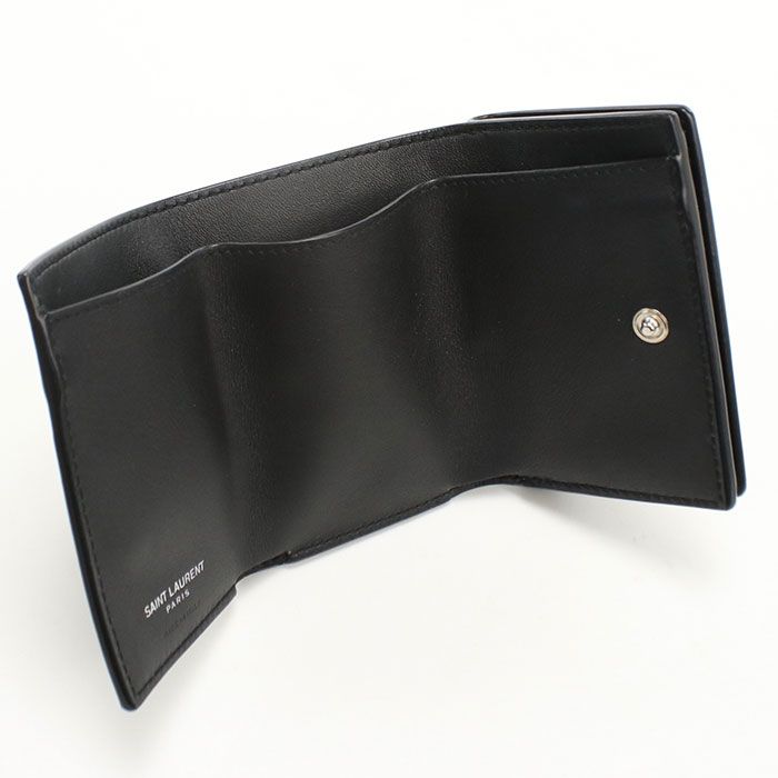 Saint Laurent Trifold Wallet Patent Leather