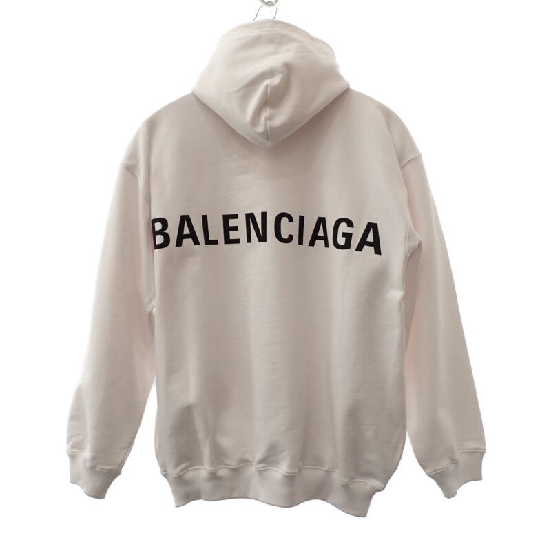Balenciaga Oversize Hoodie M Cotton White