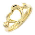 Tiffany & Co Ring Open Heart 18K Yellow Gold