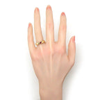 Tiffany & Co Ring Friendship Heart Pink Tourmaline 18K Yellow Gold