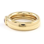 Tiffany & Co Ring Friendship Heart Pink Tourmaline 18K Yellow Gold