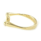 Tiffany & Co Ring Open Heart Diamond 18K Yellow Gold