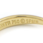 Tiffany & Co Ring Open Heart Diamond 18K Yellow Gold